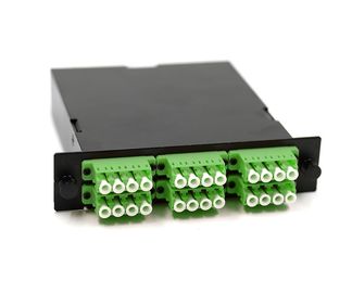 24 الألياف كابل 0.9mm MTP Casstte وحدة الأخضر LC محول OM5 PC البولندية التصحيح الحبل
