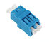 Blue LC Fiber Adapter النوع المشترك Single Mode وضع مزدوج المواد البلاستيكية