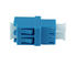 Blue LC Fiber Adapter النوع المشترك Single Mode وضع مزدوج المواد البلاستيكية