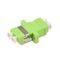 الألياف البصرية محول البلاستيك LC إلى LC MM OM5 اللون الأخضر مع الأكمام السيراميك