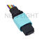 OEM MPO MTP Cable OM3 مستقيم 10GB ، Multimode 50/125 الألياف البصرية كابل التصحيح
