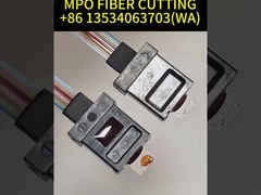 كابل الألياف MPO الأخضر متعدد الوضع OM3 8 Core 10 متر لـ QSFP / Transceiver