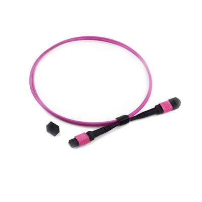 شراء 12 الألياف MPO MTP التصحيح الحبل انخفاض فقدان الإدراج OM3 PVC 3.0mm OM4 50/125 online manufacture