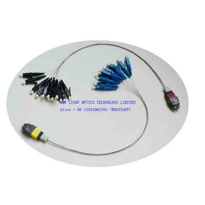 شراء 8 كور أنثى MTP إلى LC كابل قطبية B نوع نمط OM4 online manufacture