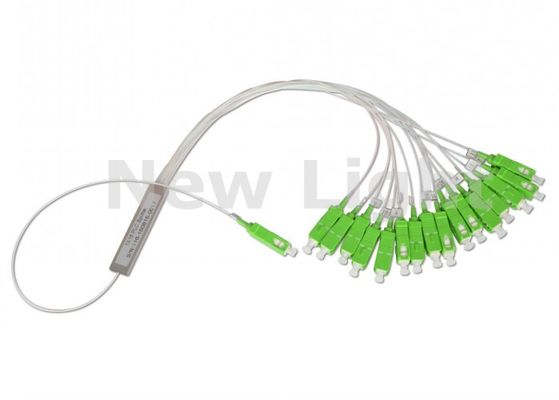 شراء 1x16 مقسم ألياف ضوئية أسود ABS مع كابل إدخال 3.0 مم لتطبيقات FTTX و FTTH online manufacture