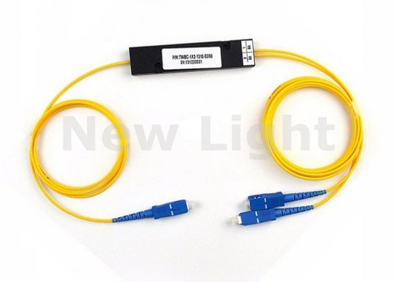 شراء الوضع الواحد SC UPC MINI PLC 1x2 Fiber Optic Splitter للتطبيقات عالية الكثافة online manufacture