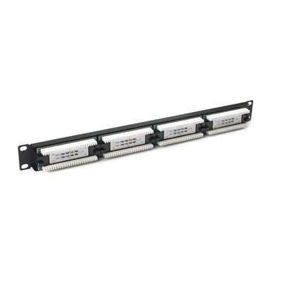 شراء 24 رصيف منفذ قابلة للتركيب RJ45 Ethernet Patch Panel متوافقة مع كابلات Cat5e إلى Cat7 online manufacture