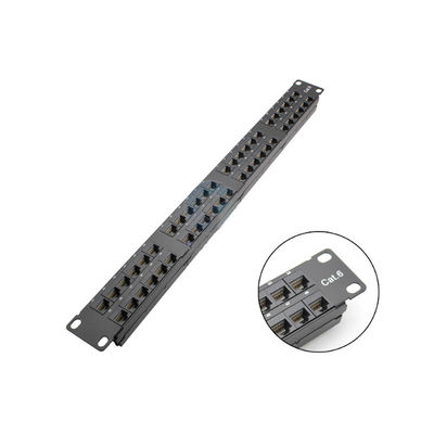 شراء 24 منفذ 1U ارتفاع RJ45 لوحة التصحيح مع البناء المعدني لشبكات Ethernet القابلة للتركيب على الرف online manufacture