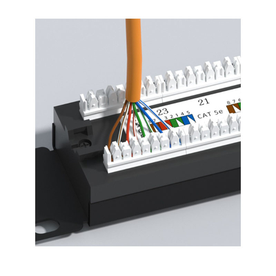 شراء لوحة RJ45 Ethernet المعدنية مع إدارة الكابلات 1U online manufacture
