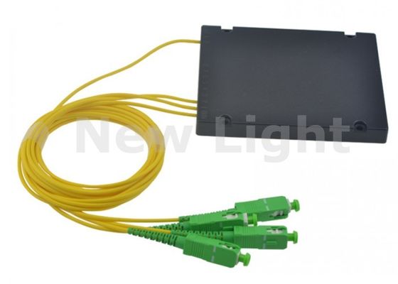 شراء 1x3 مقسم ألياف ضوئية PLC أحادي الوضع مع موصل SC APC لتطبيقات FTTH online manufacture