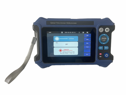 شراء OTDR المحمول 1310/1550nm 3302k 16 في 1 شاشة لمسة VFL OPM 26/24dB 100KM online manufacture