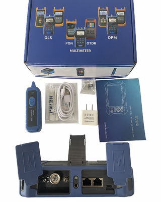 شراء 1310 / 1550nm ميني OTDR عاكس البصري للمجال الزمني الشاشة اللمسية OPM VFL OSL LED online manufacture
