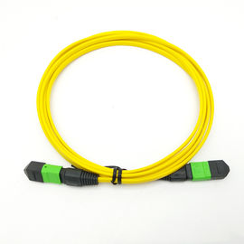 شراء MPO-MPO أنثى MPO MTP cable SM 12 core patch cord yellow cable 10M online manufacture
