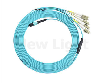 شراء 12 الأساسية أنثى MPO إلى LC مروحة خارج الألياف البصرية MPO MTP كابل التصحيح Coard online manufacture