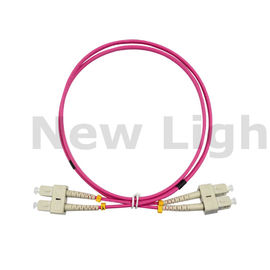 شراء 3 أمتار SC - SC الحبل المتعدد الألياف البصرية التصحيح الحبل دوبلكس مع كليب OM4 كابل online manufacture