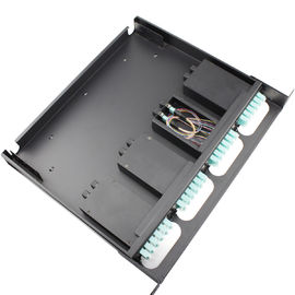 شراء 1U الألياف البصرية توزيع الإطار MPO / MTP ذكر - LC متعددة وضع OM3 1 متر online manufacture