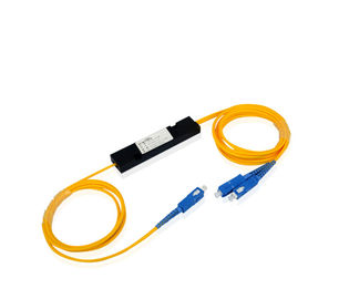 شراء وضع واحد 1 X 2 الألياف البصرية الخائن SC / UPC PLC CATV / FTTX تطبيق النظام online manufacture