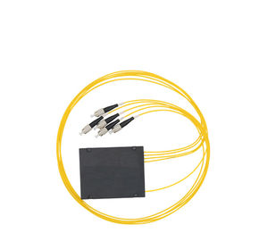 شراء FWDM / CWDM 1 X 4 كابلات الألياف البصرية الفاصل FC / UPC لنظام الكيبل التلفزيوني / FTTX online manufacture
