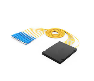 شراء FTTH 1 X 8/32 وحدة تحكم PLC بصرية وحدة SC PC موصل WDM / CWDM وضع واحد online manufacture