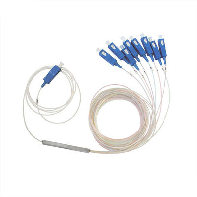 شراء موزع ألياف ضوئية بتكوين 1x8 منفذ مع طول موجة تشغيل 1260-1650 نانومتر ونوع أنبوب فولاذي لـ FTTH / CATV online manufacture