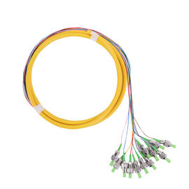 شراء الأصفر الألياف البصرية ضفيرة Bounded أنبوب ST APC 0.3 DB الإدراج الخسارة online manufacture