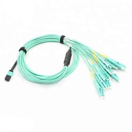 شراء 8 Core MTP Fanout Cable 10 M Length Single / Multi Mode لاتصالات البيانات online manufacture