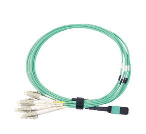 شراء 3.3 Ft MPO MTP Cable 50/125 Multimode، Fan-Out Fiber Optic Patch Cord Cable online manufacture