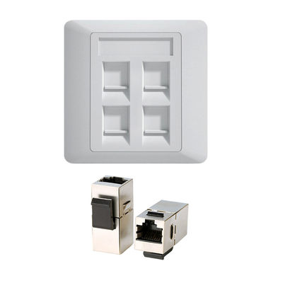 شراء CAT7 Keystone Socket 10Gbps مع تصنيف UL 94V-0 للحريق وملف تعريف نحيف لمراكز البيانات online manufacture