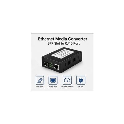 شراء محول الوسائط Gigabit SFP مع مسافة إرسال 20km لألياف الوضع الواحد والتفاوض التلقائي 10/100/1000Mbps online manufacture