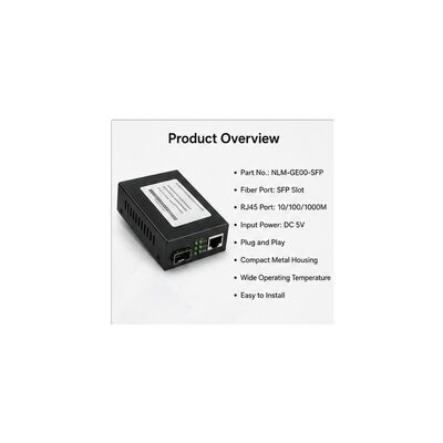 شراء NL-DCMC-10 محول الوسائط SFP المزدوج مع مرور الرابط من خلال واكتشاف الأخطاء بعيد النهاية للتفاوض التلقائي 10/100/1000Mbps online manufacture