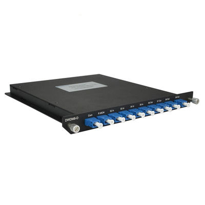 شراء 8 قنوات LC UPC Connector وضع واحد 1550nm DWDM Mux Demux وحدات الألياف الضوئية online manufacture