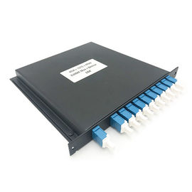 شراء من الصعب حالة المعادن الألياف البصرية مكونات 8 قناة CWDM مسك الغزال وحدة مع موصل online manufacture