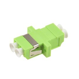 شراء الألياف البصرية محول البلاستيك LC إلى LC MM OM5 اللون الأخضر مع الأكمام السيراميك online manufacture