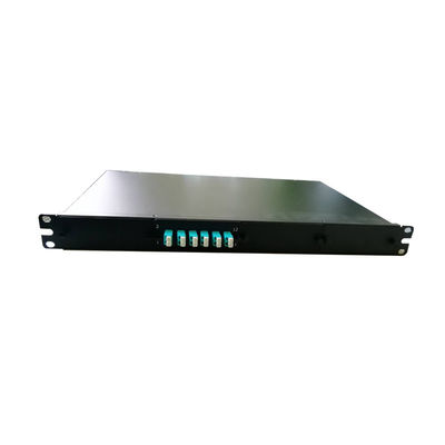 شراء اللون الأسود 1U 19' ريك جبل الألياف الضوئية لوحة التصحيح مع 16C / 32C شريط MPO online manufacture