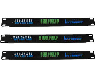 شراء المدرفلة على البارد الصلب FTTH الألياف البصرية لوحة التصحيح LC SC E2000 لإطار التوزيع 1U online manufacture