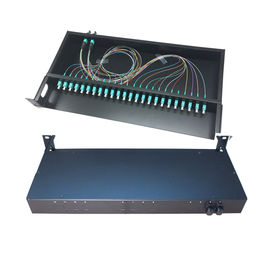 شراء MPO / MTP الألياف البصرية إنهاء مربع 1U 24 الألياف خفيفة الوزن 19 '' هيكل قياسي online manufacture