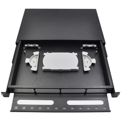 شراء 19 بوصة 24 منفذ ODF Fiber Optic Patch Panel مع بنية درج لسهولة التشغيل في مراكز البيانات online manufacture