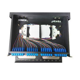 شراء لوح تعليق MPO / MTP الألياف البصرية لوحة التصحيح 2U 3U 19 بوصة 48/96 الألياف SPECC المواد online manufacture