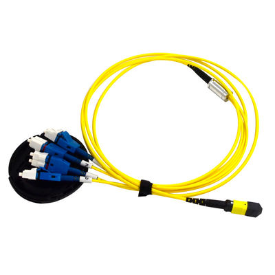 شراء خسارة إدراج منخفضة MTP LC Uniboot Patch Cord مع 8 أنماط أساسية واحدة وطول قابلة للتخصيص online manufacture