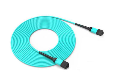 شراء MPO / MTP كابل ذكر أو أنثى الجذع ، OM3 / OM4 التصحيح الحبل 8/12/24 الألياف online manufacture