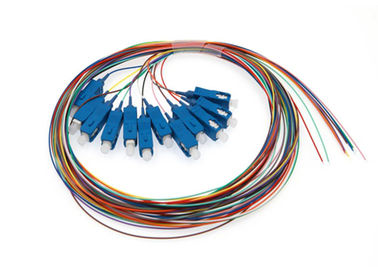 شراء مخصص الألياف البصرية ضفيرة SC / E2000 / FC / ST موصل 0.9mm 12 الألوان كابل online manufacture