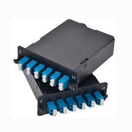 شراء 2X MPO-12 إلى 12x LC Duplex ، النوع A ، 24 ليفًا OM3 Multimode FHD MPO online manufacture