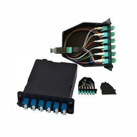 شراء OS2 24 الألياف انخفاض فقدان MPO موصل MTP و LC دوبلكس محول الألياف كاسيت online manufacture