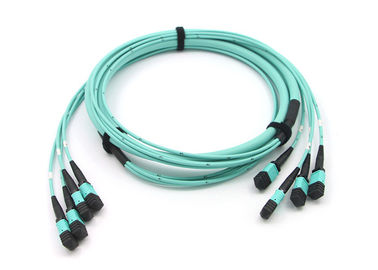 شراء 48 كابلات الألياف البصرية الجذع MPO MTP ، 4 * 12 الألياف البصرية MPO البلوز online manufacture