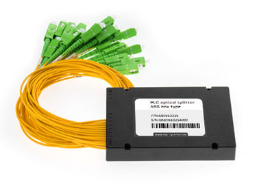 شراء 1x16 PLC الألياف البصرية الفاصل 1 في 16 من نوع ABS مربع مع موصل SC / APC online manufacture