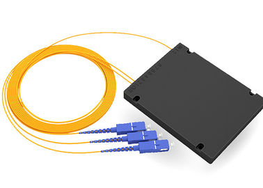شراء الألياف الضوئية واسعة الطول الموجي الفاصل 1X2 ABS مربع نوع PLC مع موصل SC / PC online manufacture