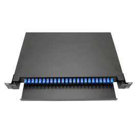 شراء 24 ميناء SC نوع 1U SC الألياف البصرية لوحة التصحيح لتصميم رسم إدارة كابل الألياف البصرية online manufacture