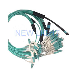 شراء 5M MPO أنثى موصل إلى LC Duplex OM4 (OM3) 50/125 Multifiber Jumper online manufacture