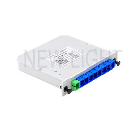 شراء SC LC 1 8 الألياف البصرية الفاصل ، منخفضة كاسيت نوع الألياف البصرية PLC الفاصل online manufacture