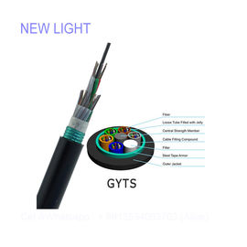 شراء ماء داخلي / خارجي كابل الألياف البصرية توزيع GYFTA GYXTW GYTS GYTA online manufacture